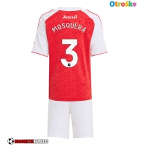 Otroške Nogometnih dresov Arsenal Cristhian Mosquera #3 Domači 2025-26 Kratki rokavi (+ hlače)